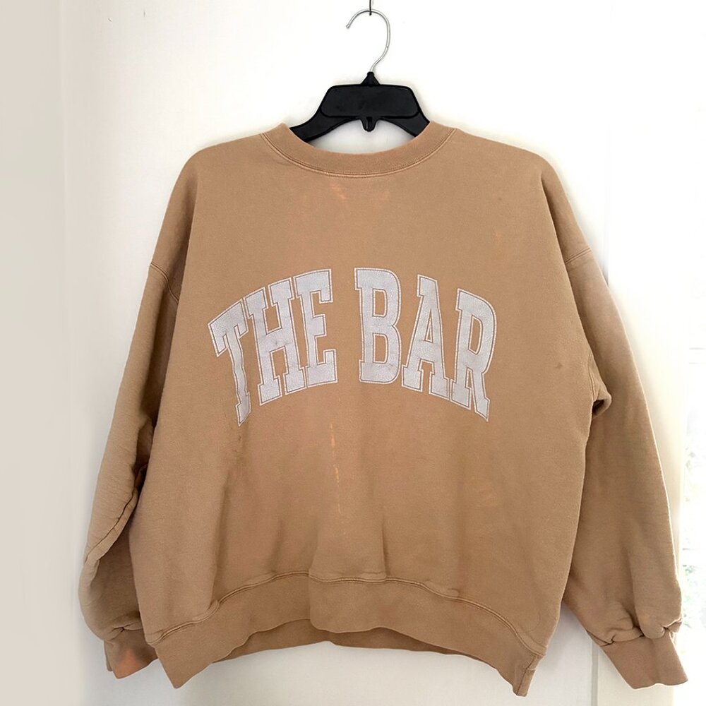 The Bar Varsity Oversized Sweatshirt _L